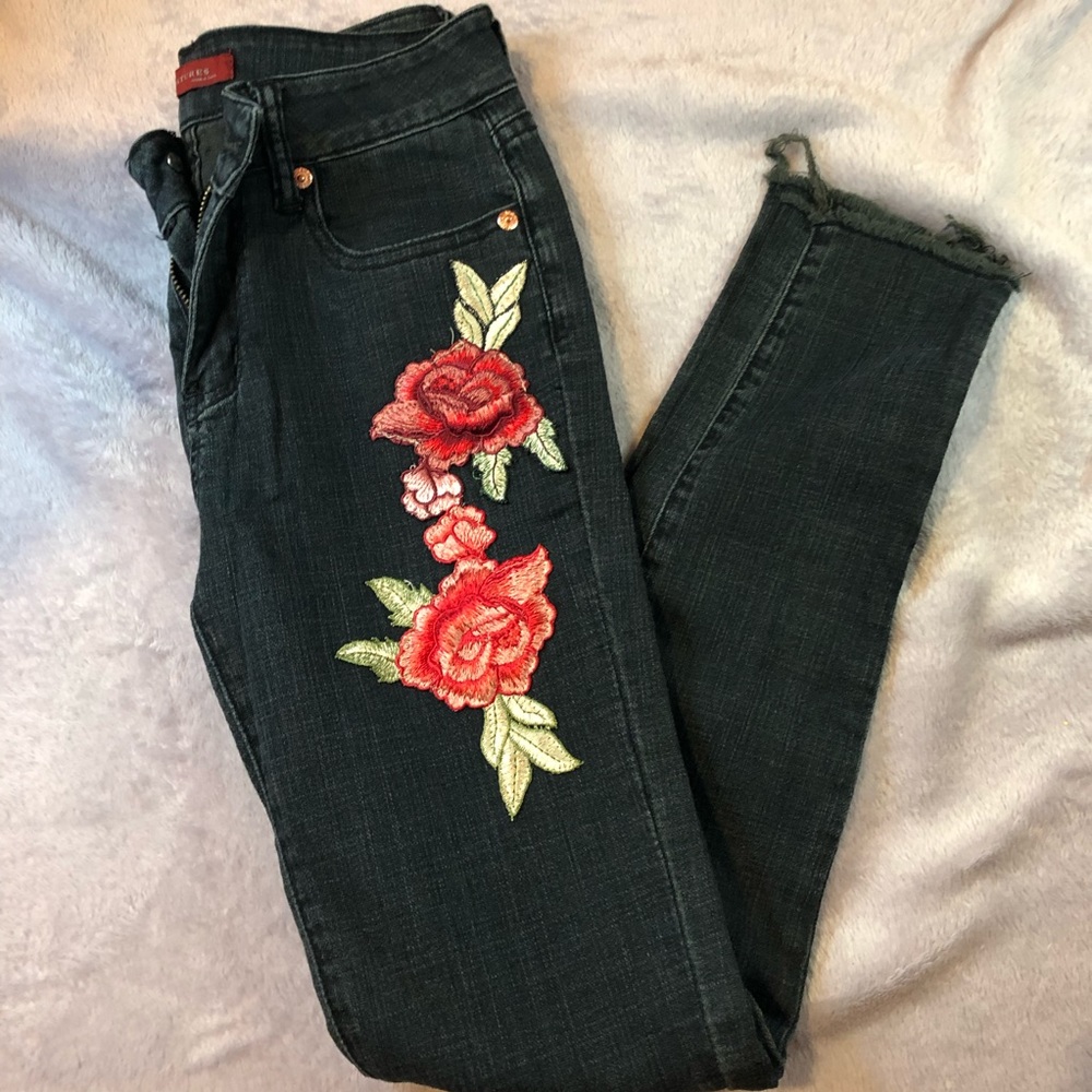 Floral ripped Jeans - Picture 2 of 2